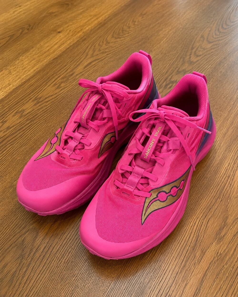 Saucony Blaze TR Women’s Trail Running Shoes Pink Gold Size 9